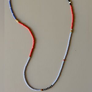 Handmade Beaded Necklace no clasp 24” round